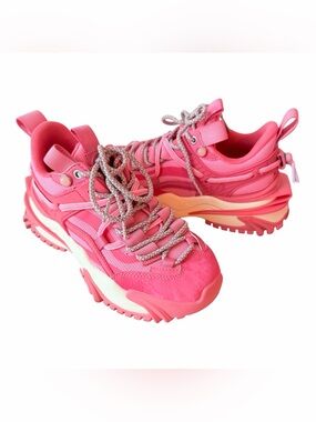Javi Dominance Sneakers Pink/White Chunky Midsole Women’s Size 6.5